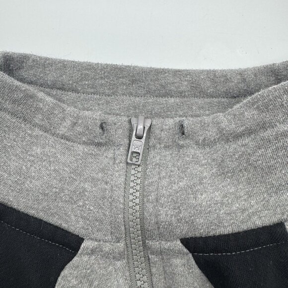 Victorias Secret PINK Pullover Sweater Medium Black Gray White 1/4 Zip Pocket - Picture 7 of 7